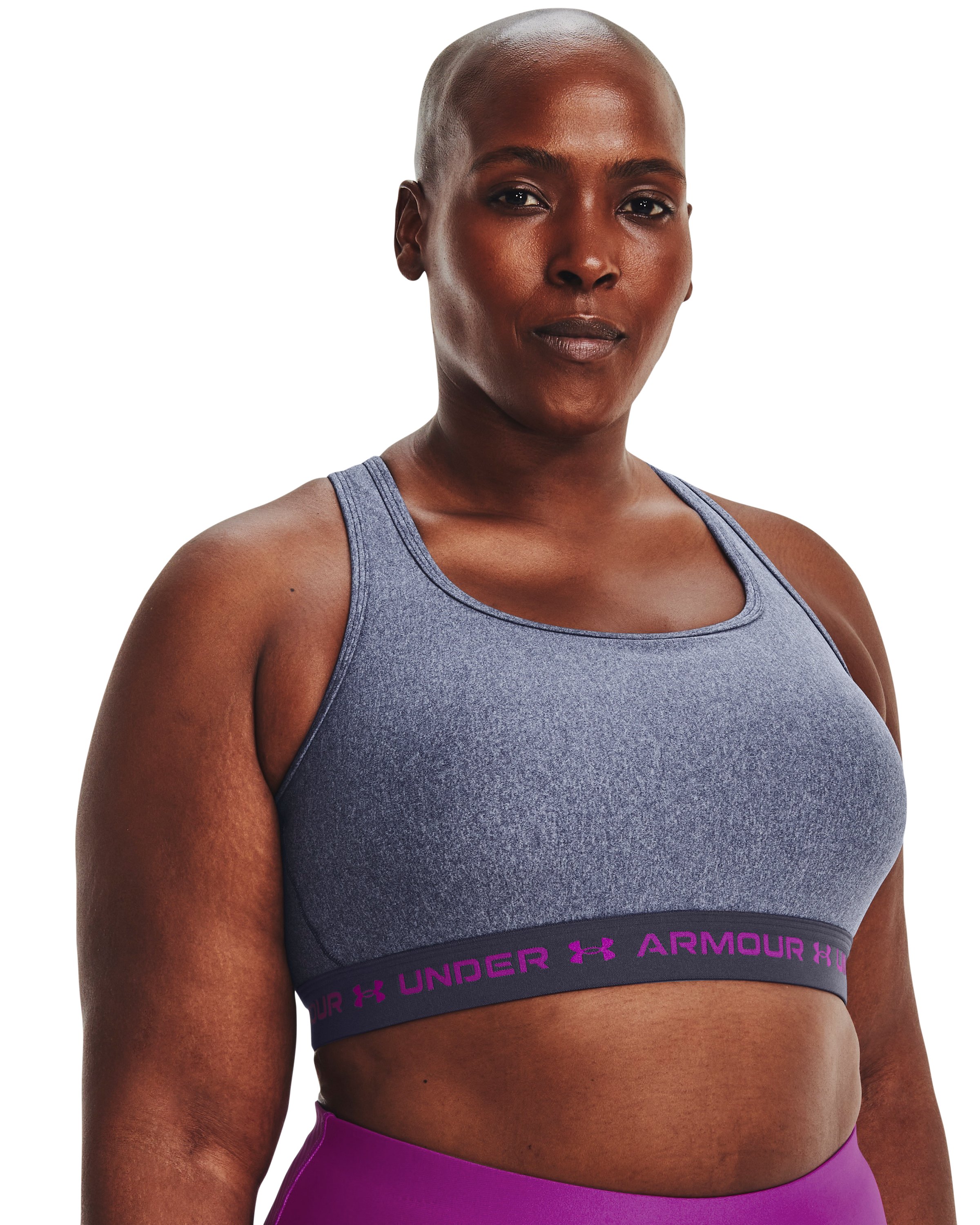Armour Mid Crossback Heather Women's Sports Bra 2