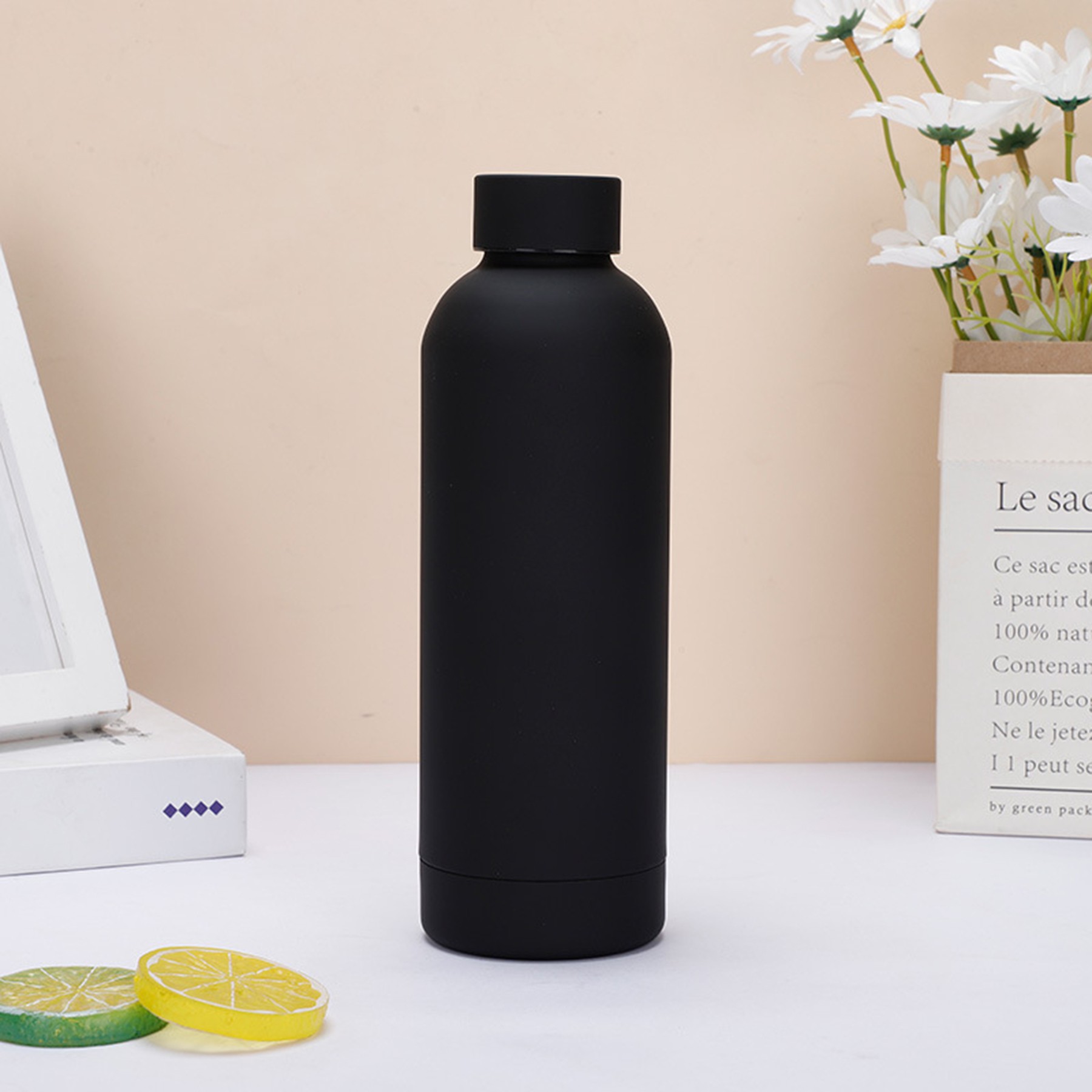 500Ml/17Oz Stainless Steel Frosted Rubber Insulated Water Cup 10