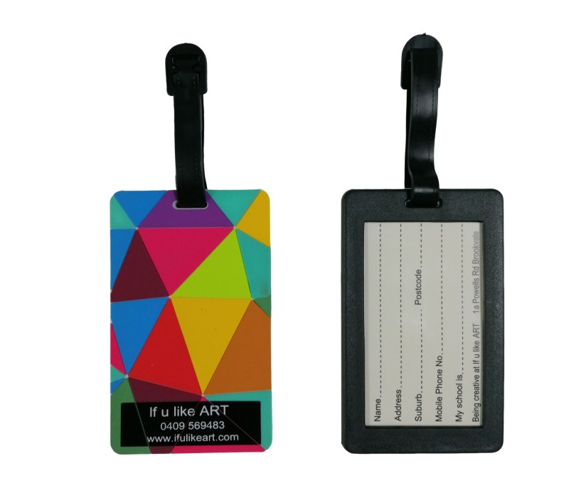 Luggage Tag with Plastic Handle 1