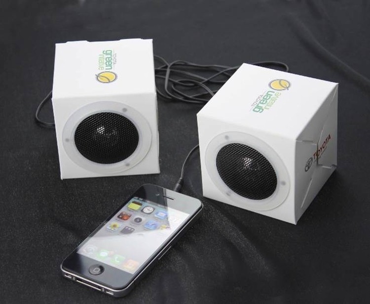 Fashion Gift 350gsm White Card Paper Loudspeaker Box 2