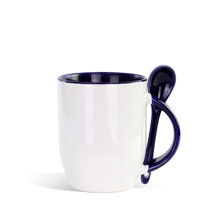 12oz Inner Color Mug With Spoon 3