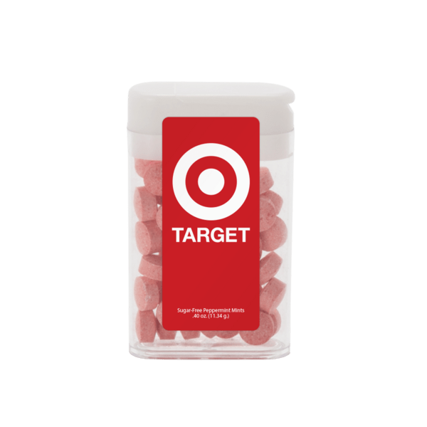 1 1/2" x 2 1/2" Rectangular Flip-Top Mint Dispenser 21