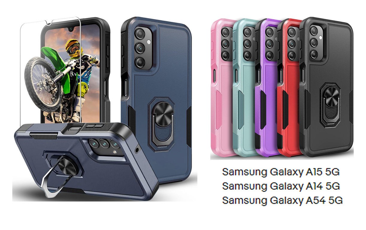 iBank ® Shockproof Case compatible with Galaxy A54/A55/A35/A71/A15/A16/A18 2