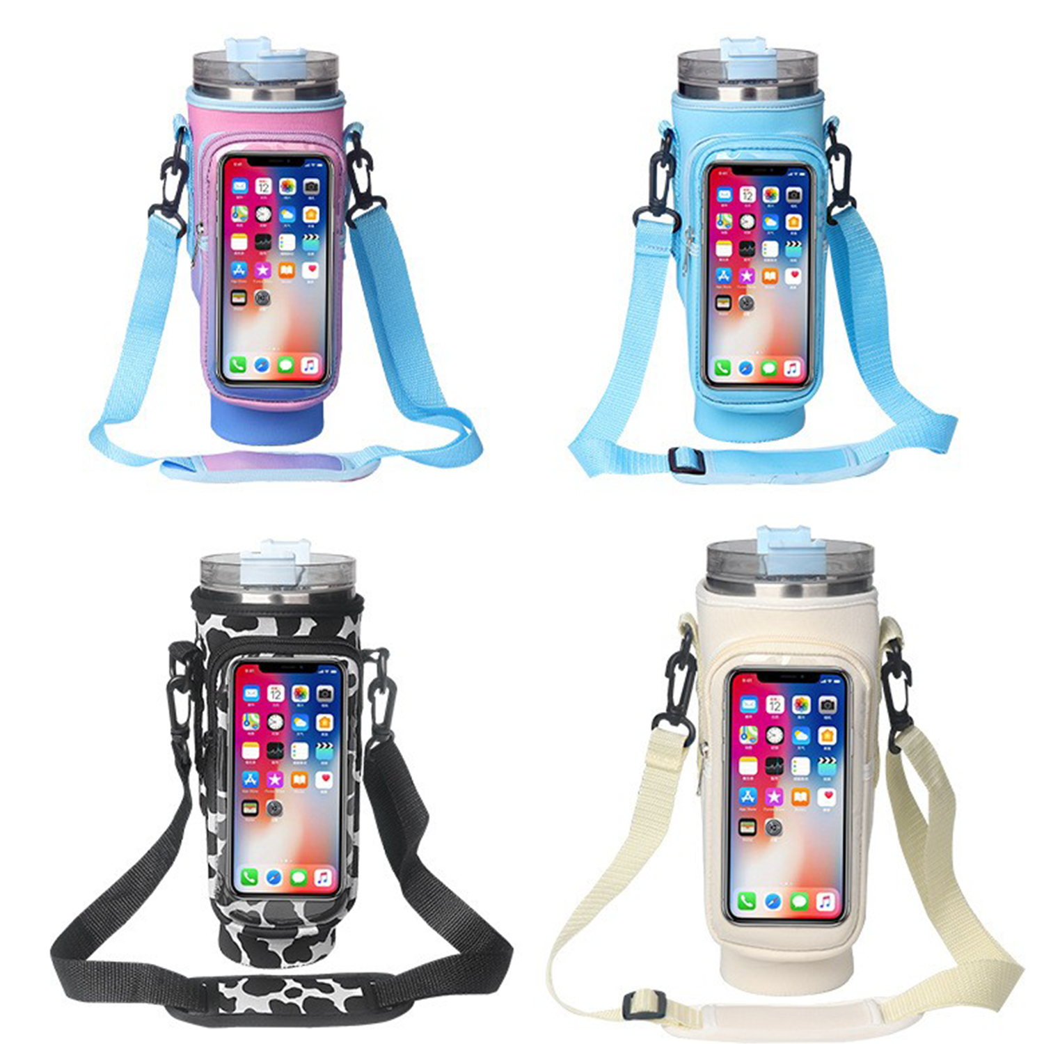 Waterproof Bottle Pouch w/ Phone Pocket for 40 oz Tumbler 5