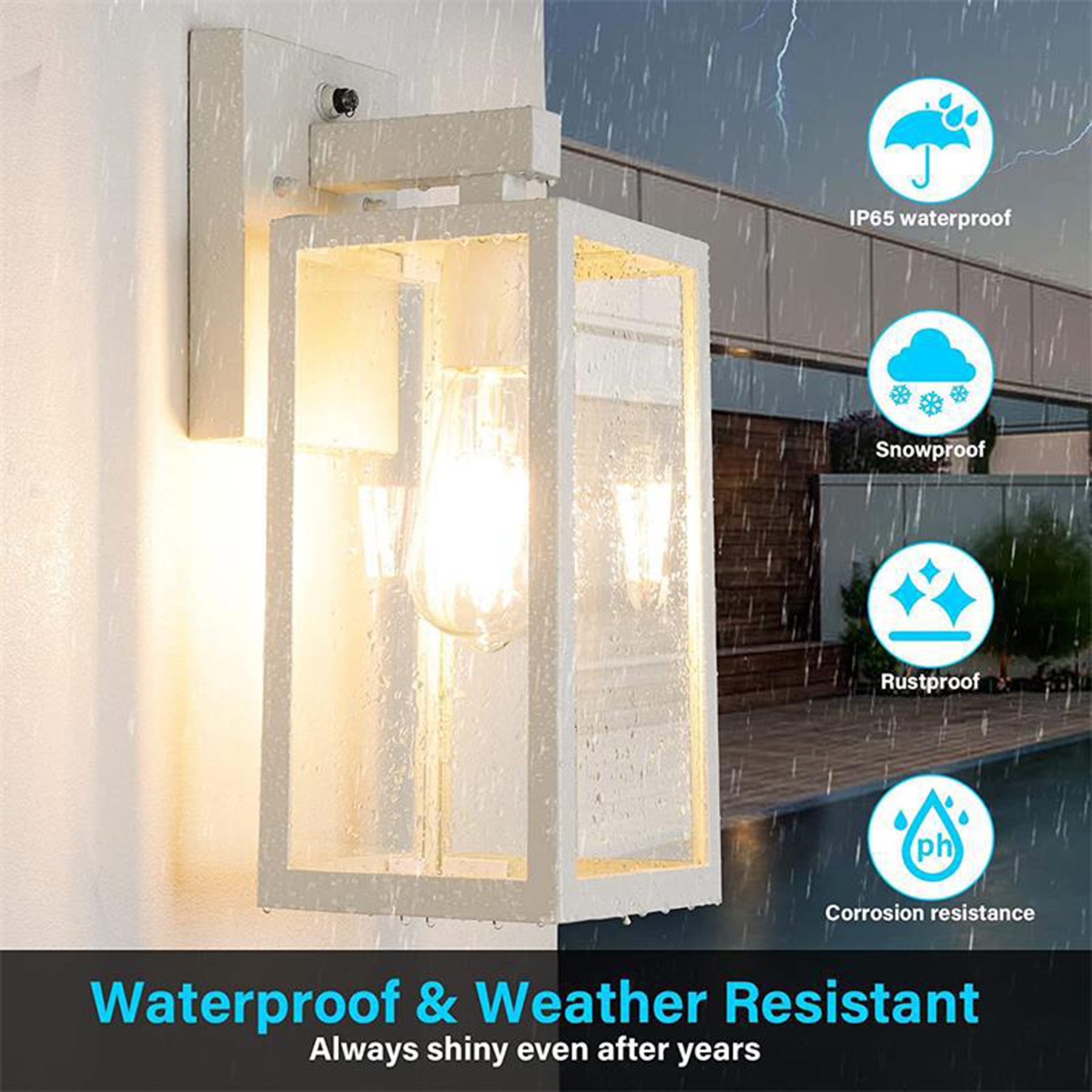 Enhanced Outdoor Sensor Wall Lights 3