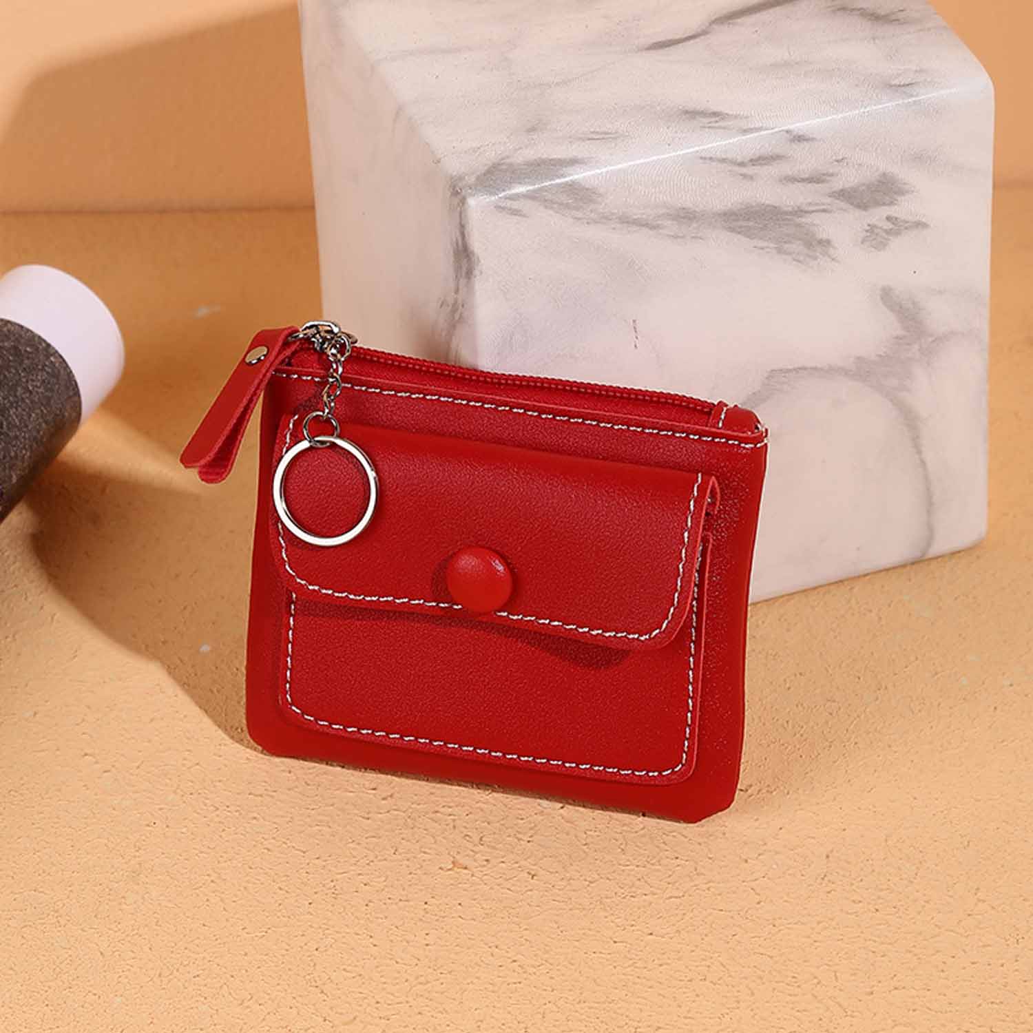 Pocket Credit Card Cases Zipper Wallet Coin Pouch Mini Purse 5