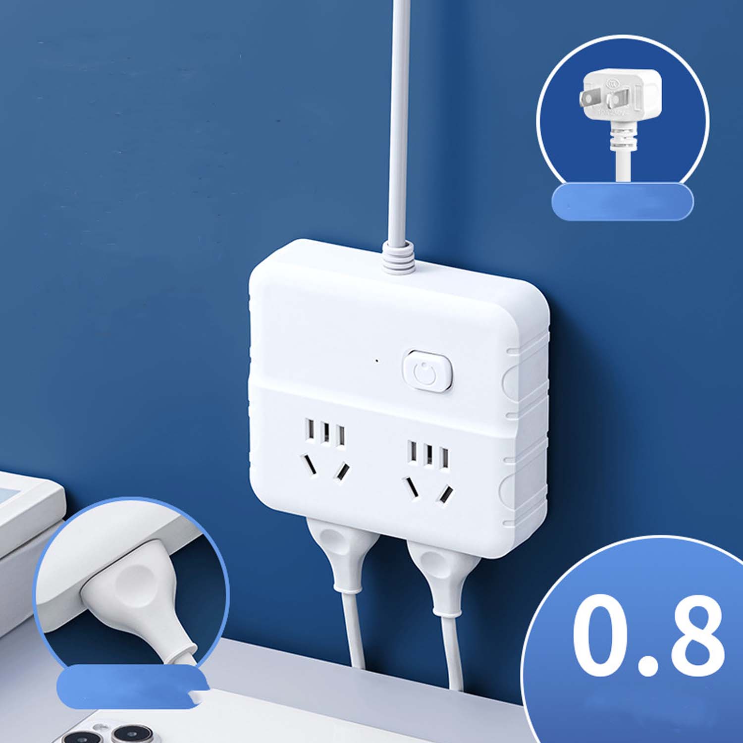 Multi-Function Power Strip Standard Socket 2