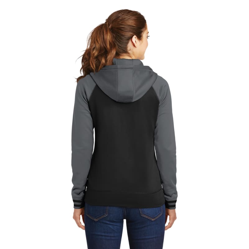 Sport-Tek Women's Sport-Wick Varsity Fleece Full-Zip Hooded Jacket. 20