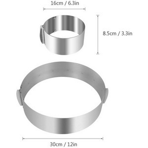 Adjustable Steel Mousse Cake Ring 10