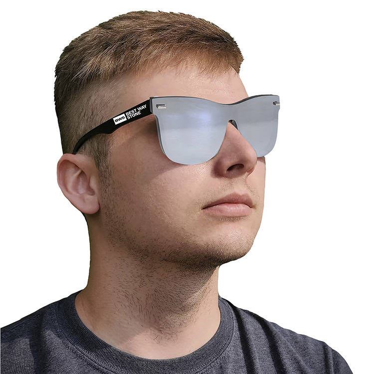 "DEL MAR TIDE" Rimless Reflective Sunglasses 7