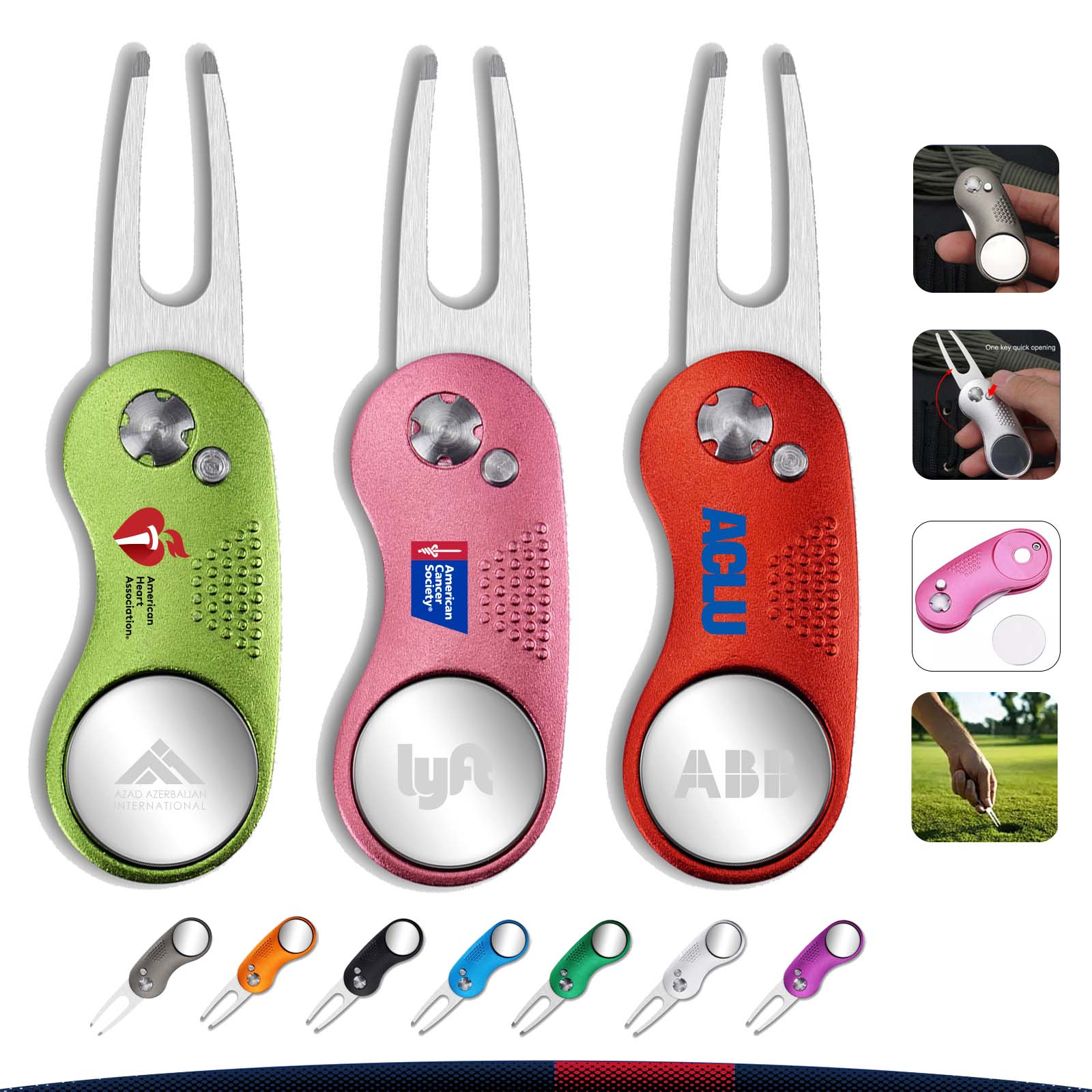 Foldable Golf Divot Tool 7
