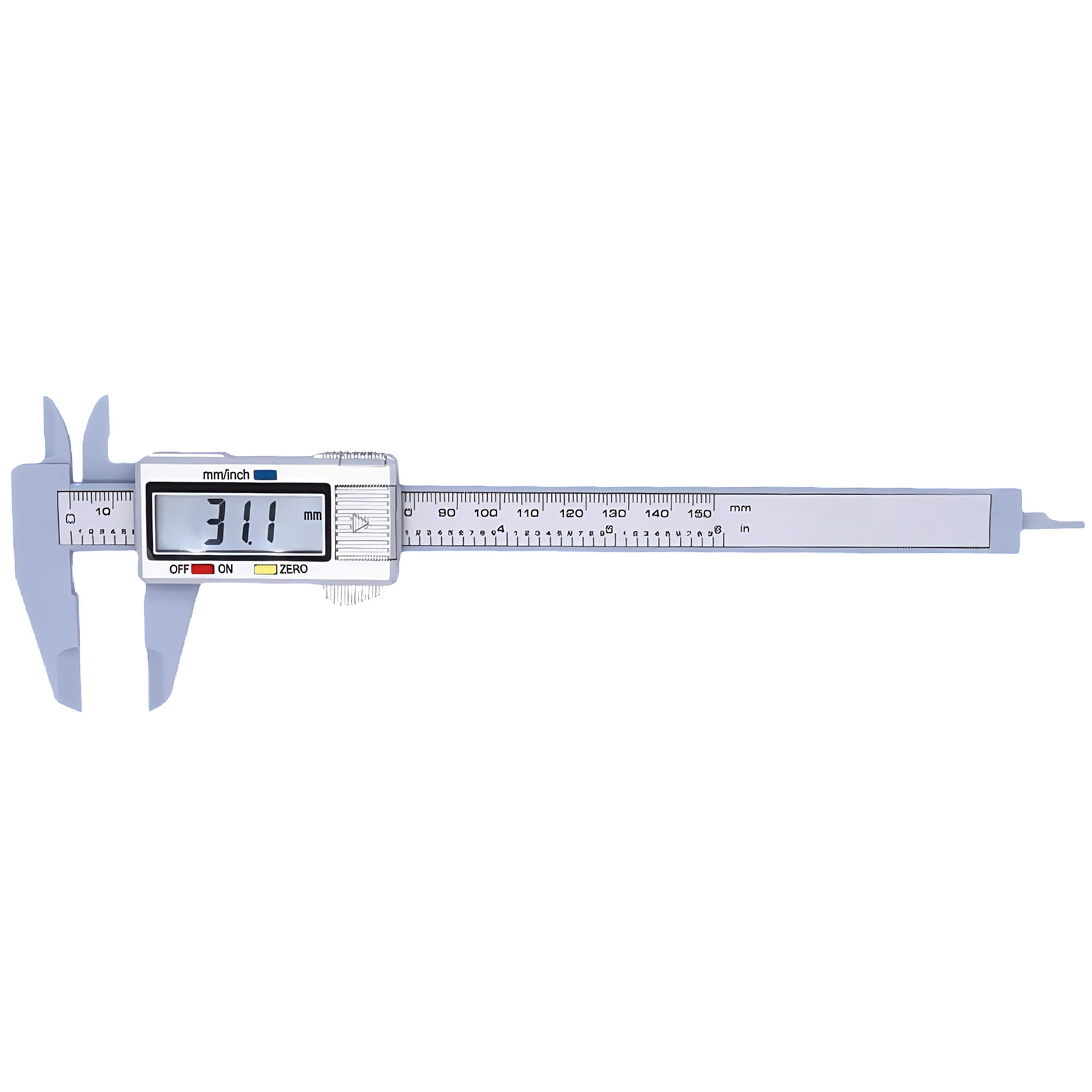 High-Strength Plastic Digital Caliper with Extra Large Screen 5