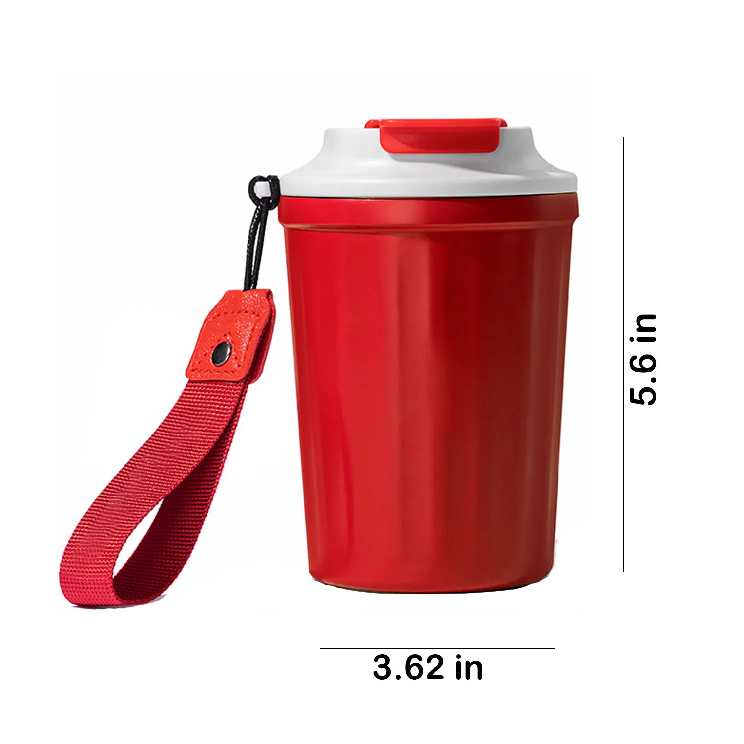 13oz Insulated Stainless Steel Coffee Tumbler With Strap 2