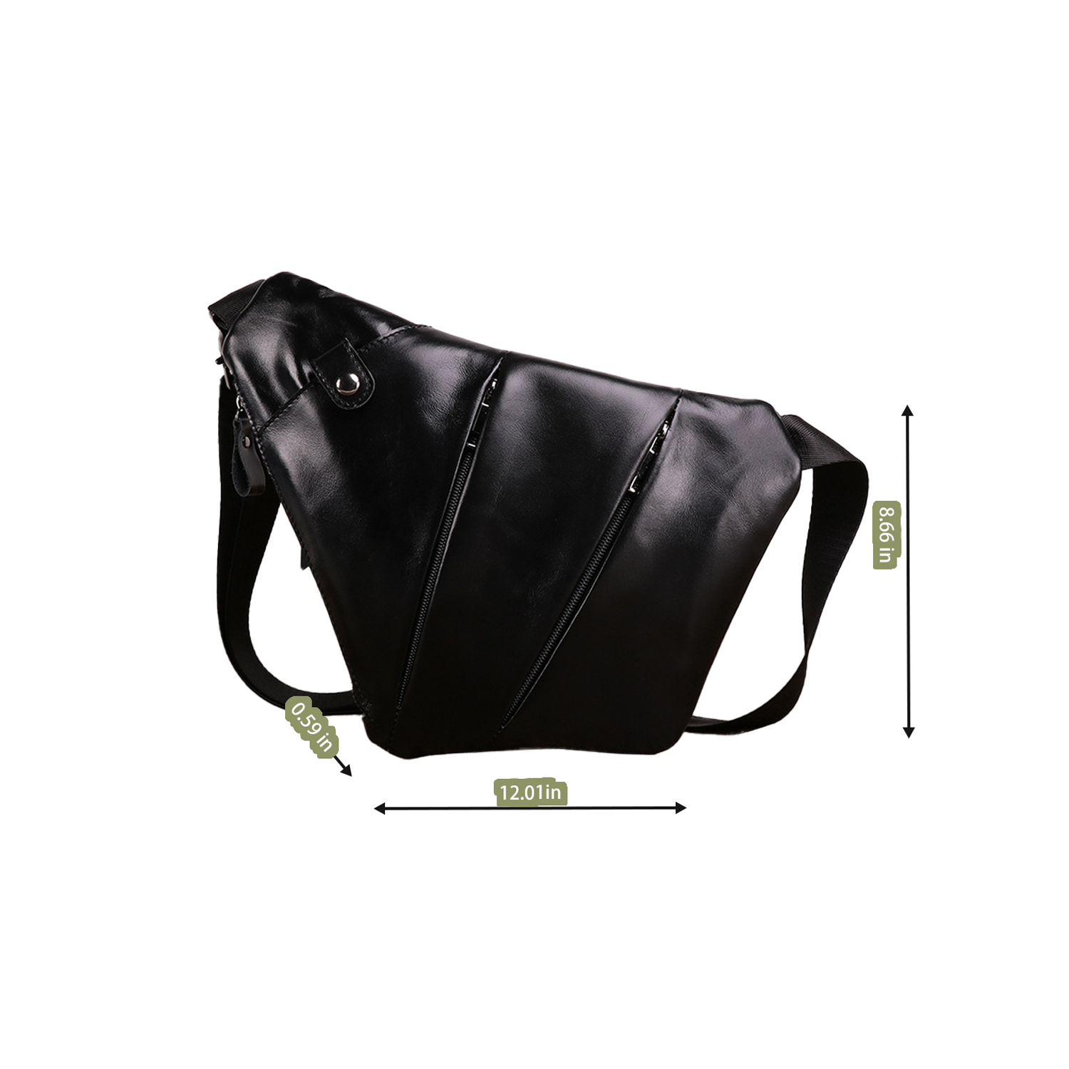 Men's Outdoor Sports Genuine Leather Crossbody Bag 5
