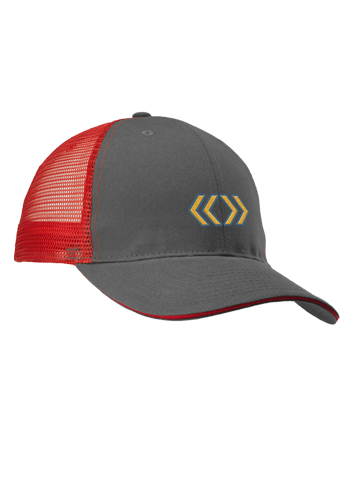 Seneca Two Tone Structured Mesh Trucker Hats 2