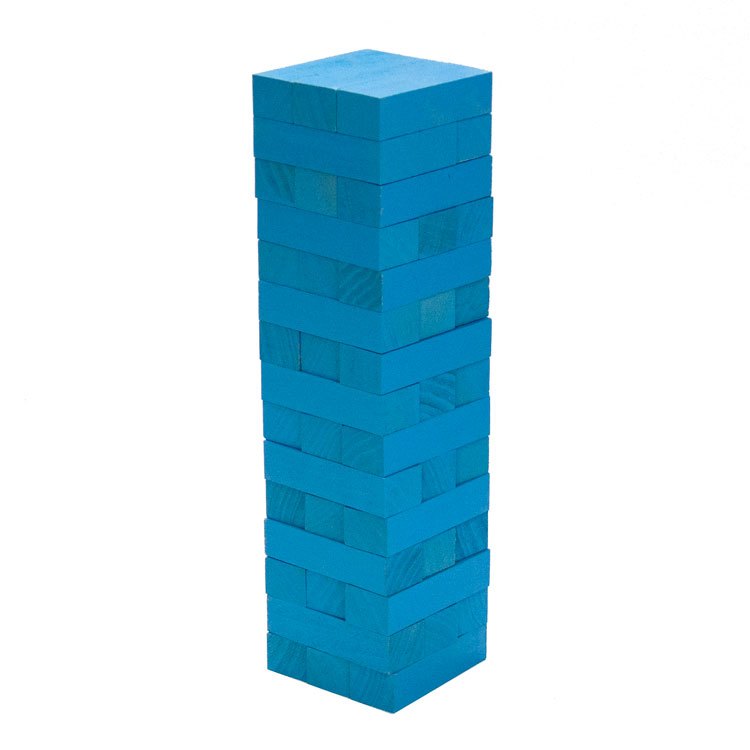 Tabletop Toppling Tower Blocks Game 1 Custom Color Finish