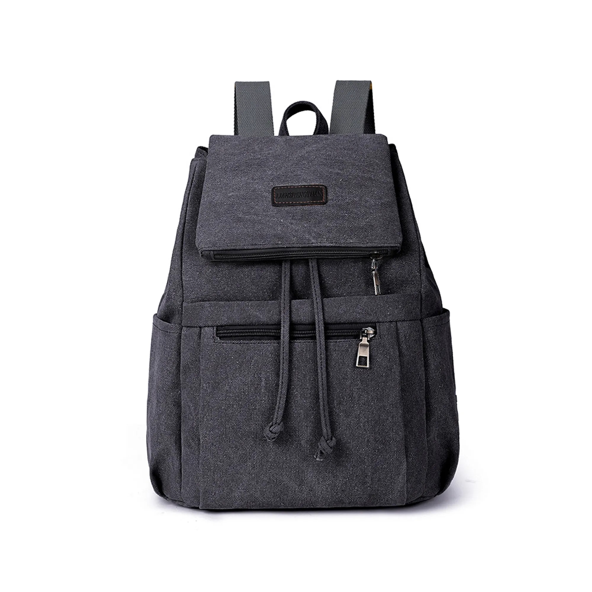 Portable Canvas Backpack Rucksack 8