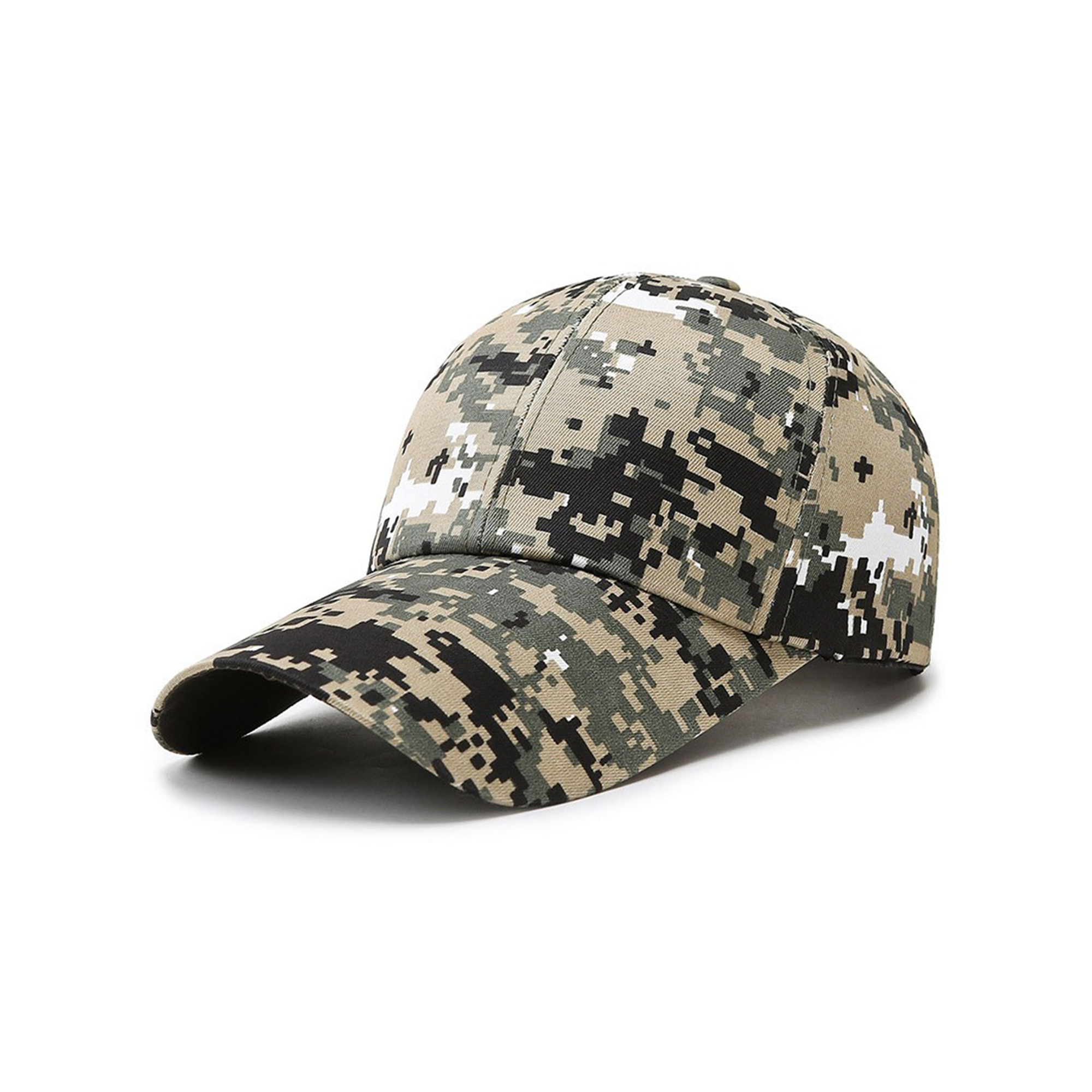 Camouflage Cotton Baseball Cap Adjustable Strap 6