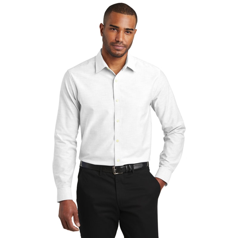 Port Authority Slim Fit SuperPro Oxford Shirt. 2