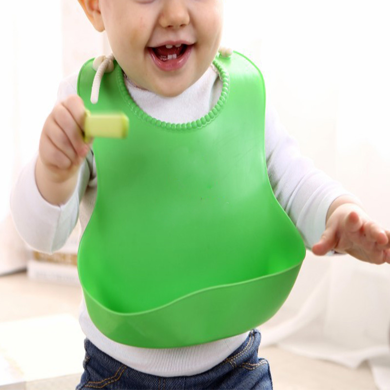 Adjustable TPE Bib for Babies Toddlers 2