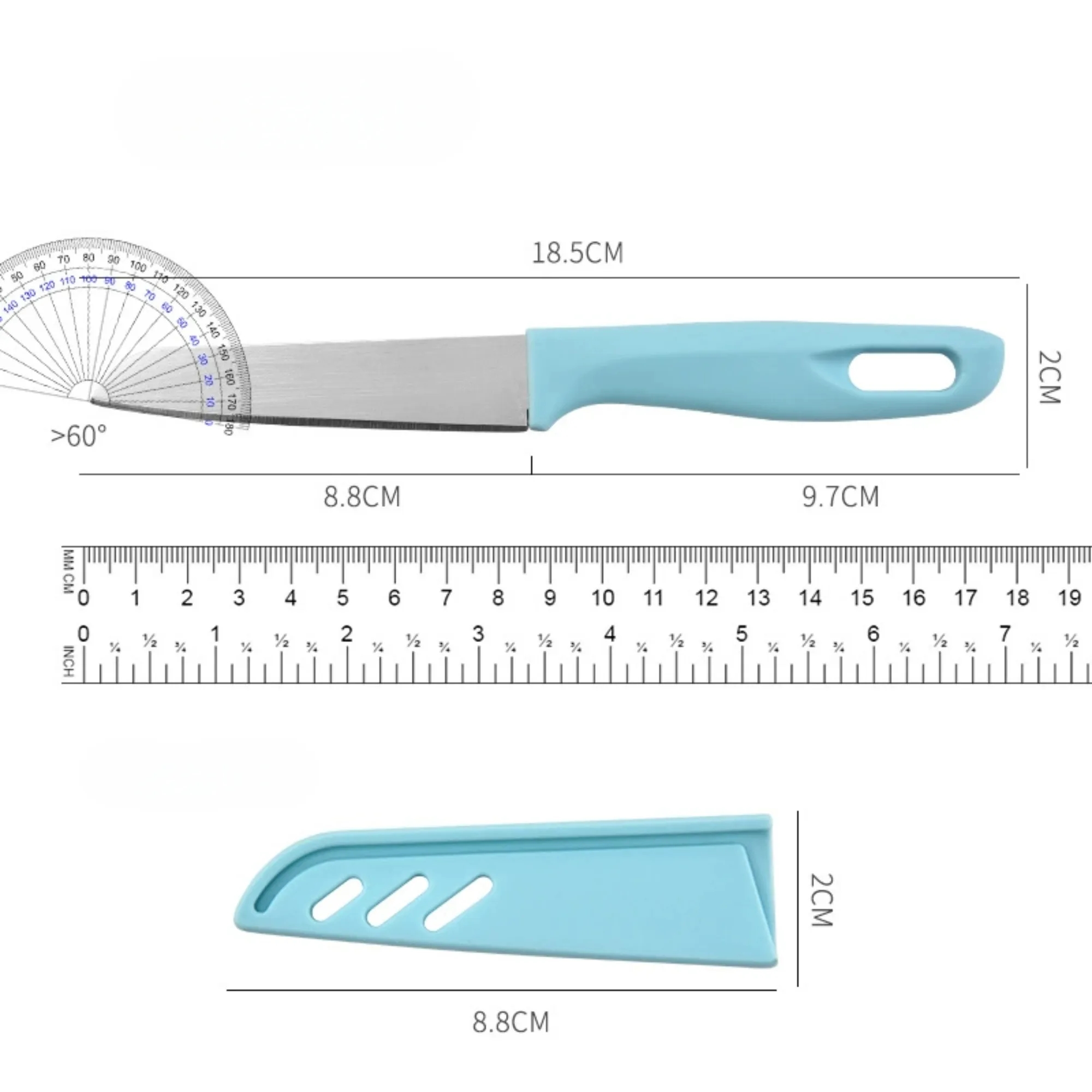 3.3-Inch Stainless Steel Paring Knife With Cover 3