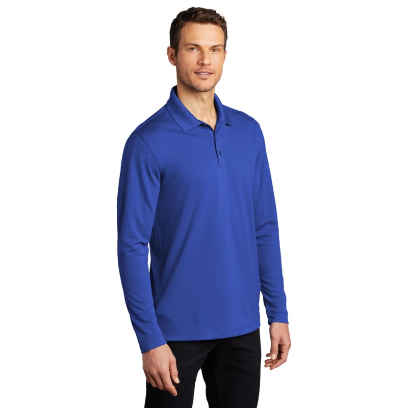 Port Authority Dry Zone UV Micro-Mesh Long Sleeve Polo 3