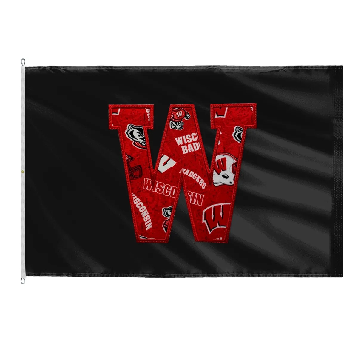 Applique & Embroidered Flag 8' x 12' Nylon 2