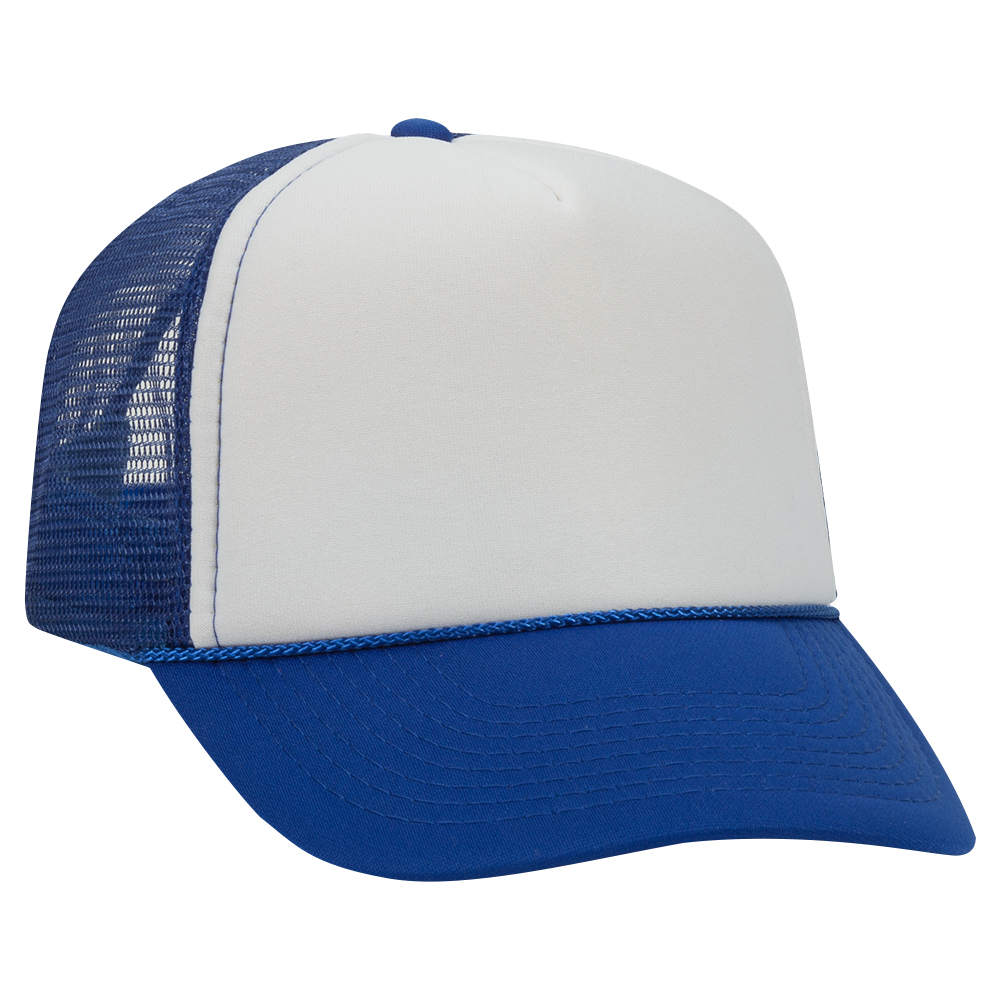 OTTO CAP® 5 Panel Mid Profile Mesh Back Trucker Hat 21