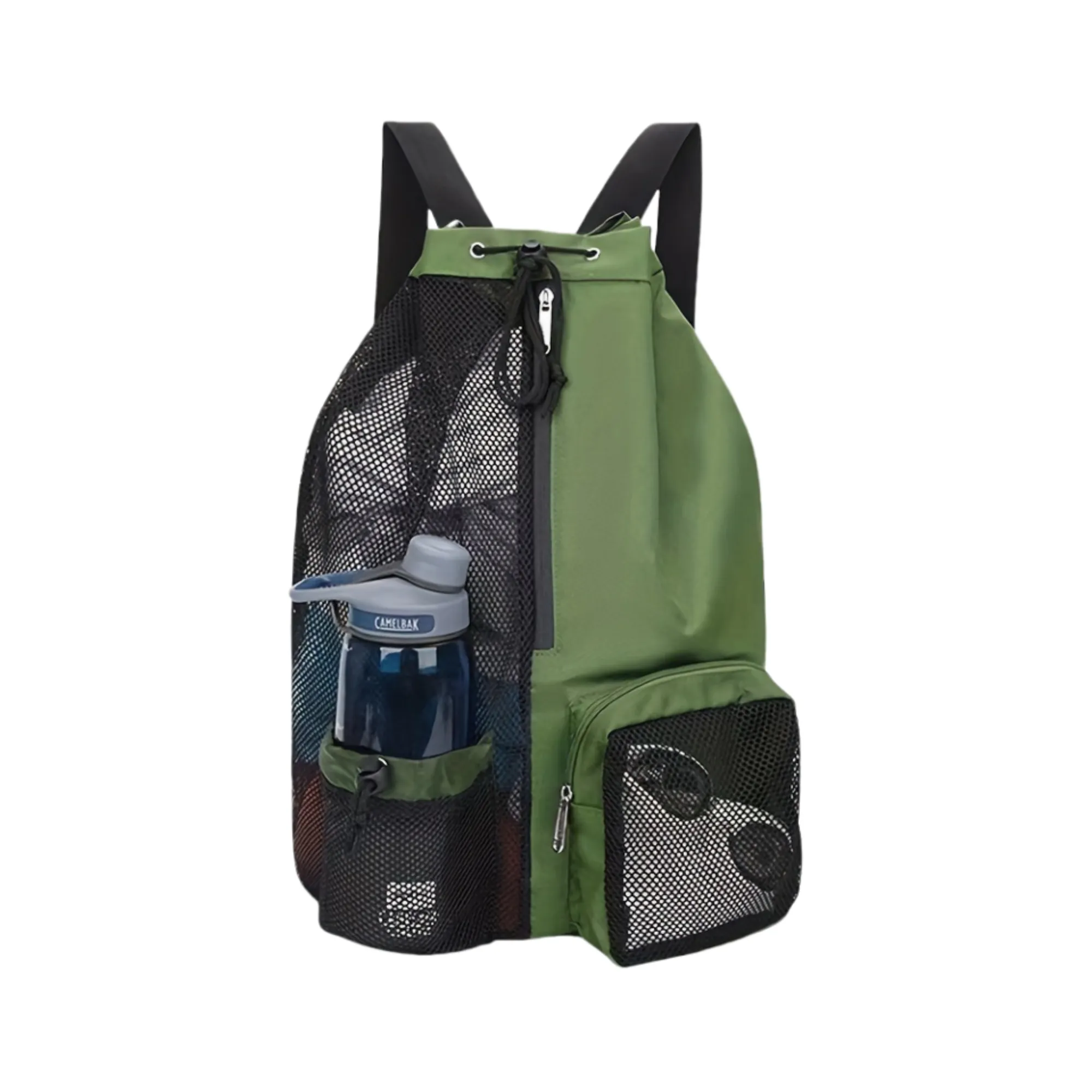 Two Tone Sport Drawstring Backpack 2