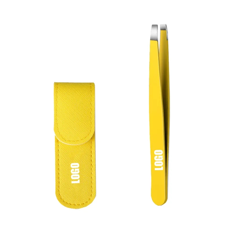 Stainless Steel Beard Tweezers With PU Case 1 Pack 8