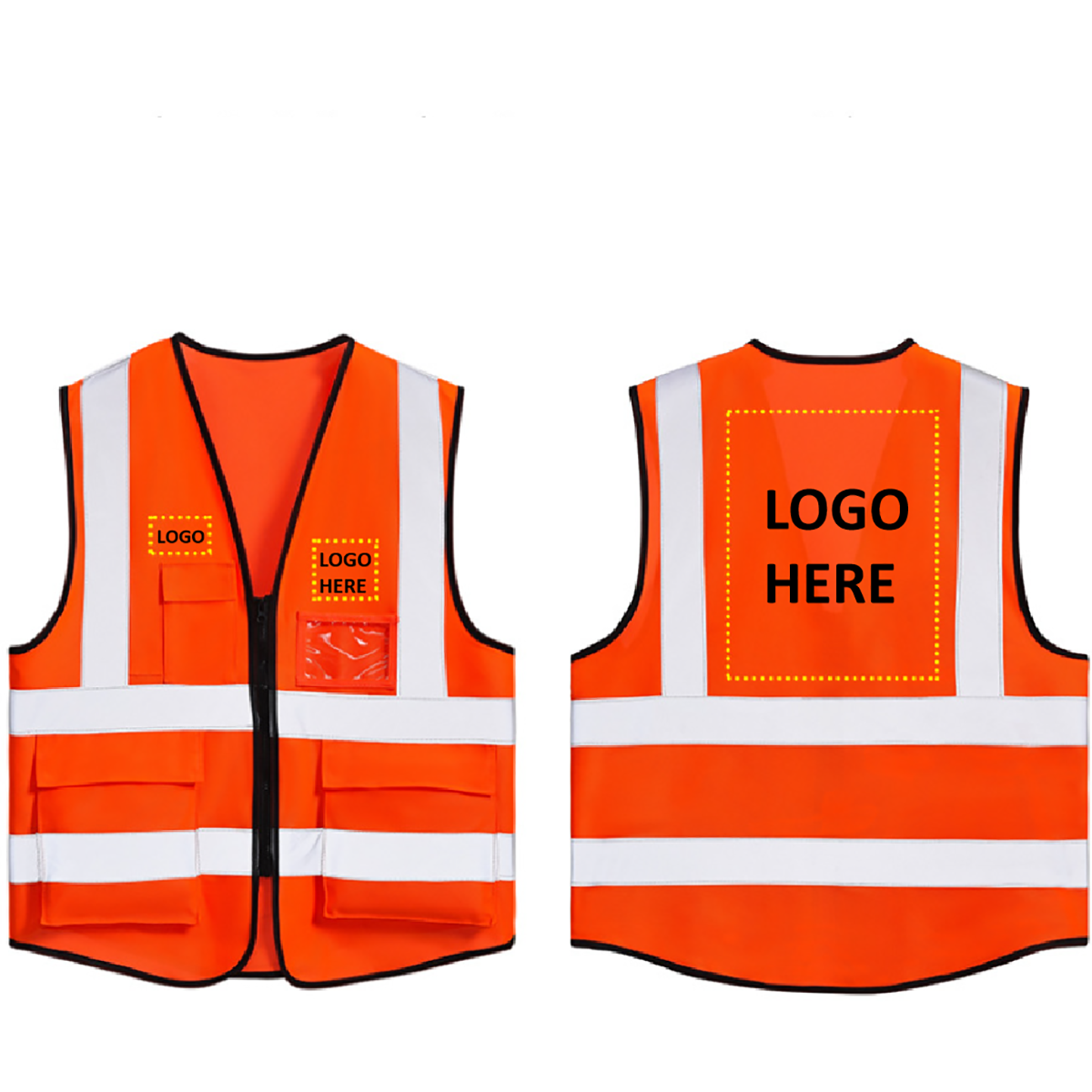 Reflective Safety Vest With Multiple Pockets 3