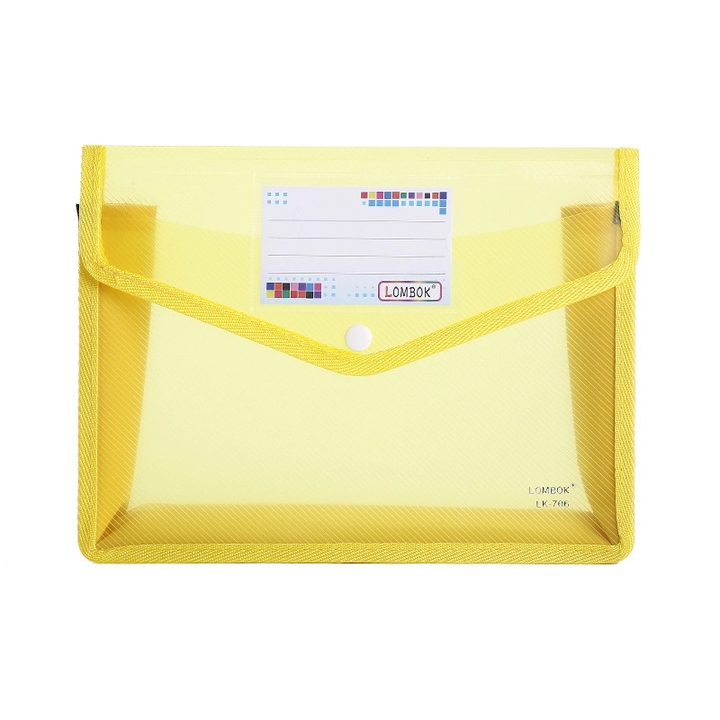 A4 Size Document Storage Bag With Snap Button 11
