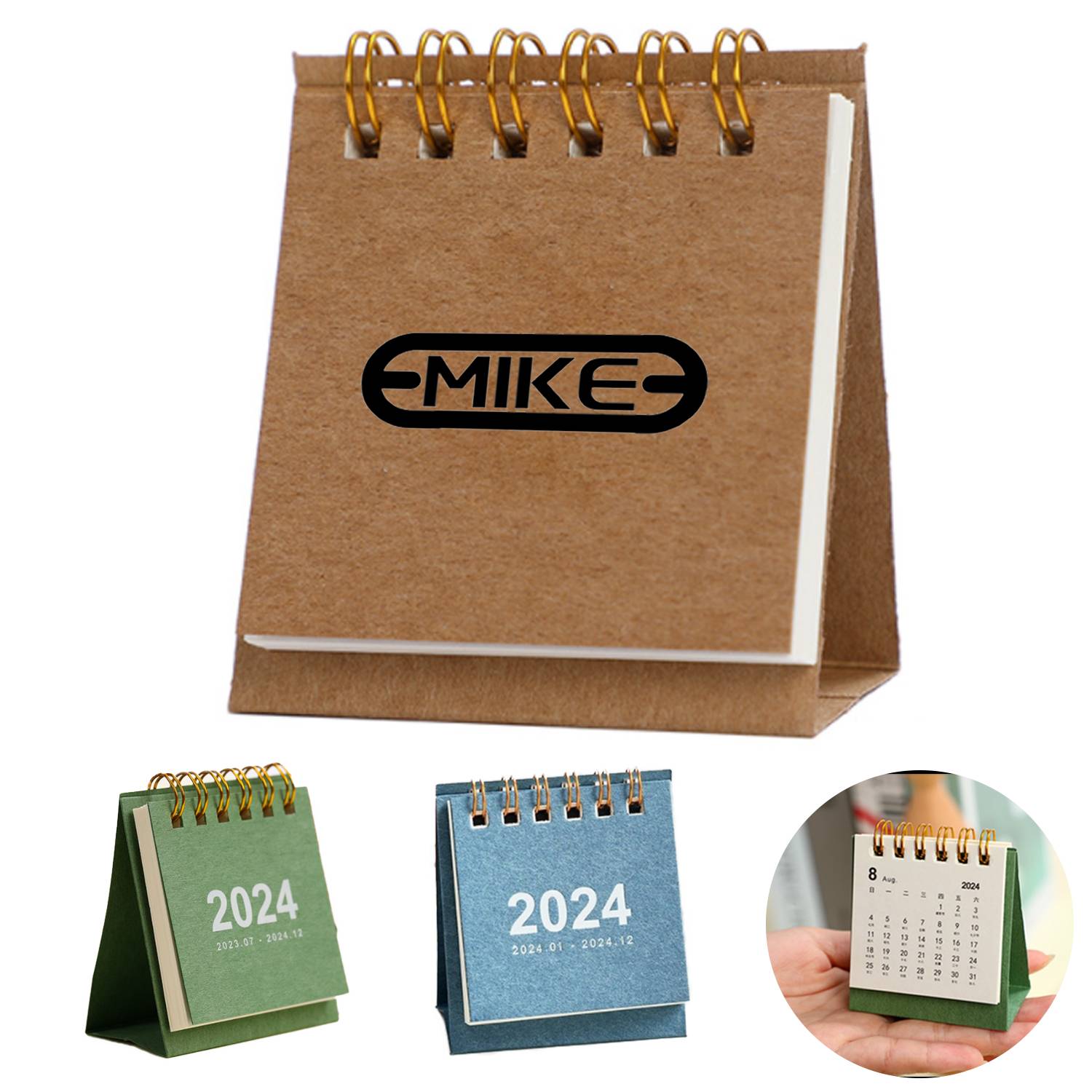 Kraft Paper Mini Desk Calendar 5