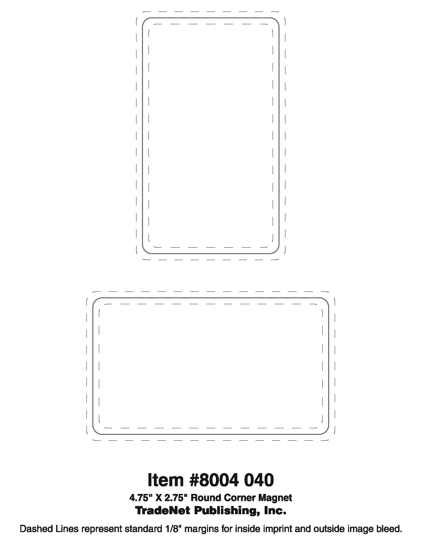 Magnet - 4.75x2.75 Round Corner - Outdoor Safe 4