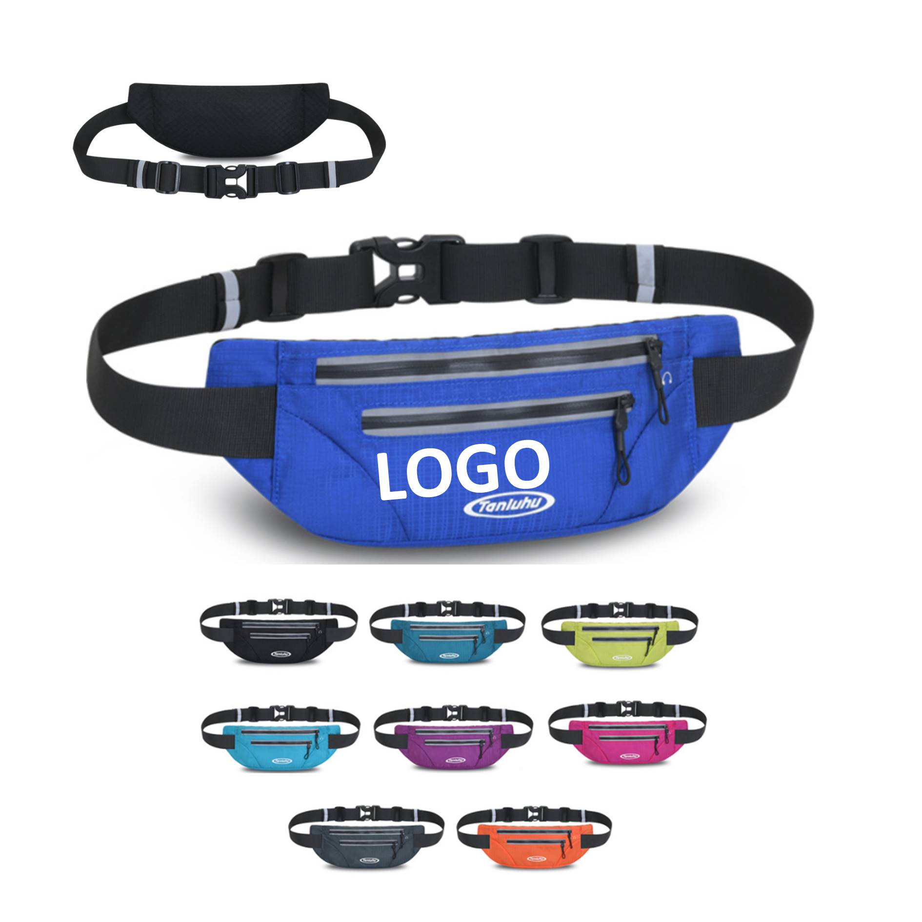 Waterproof Night Running Reflective Waist Bag 2
