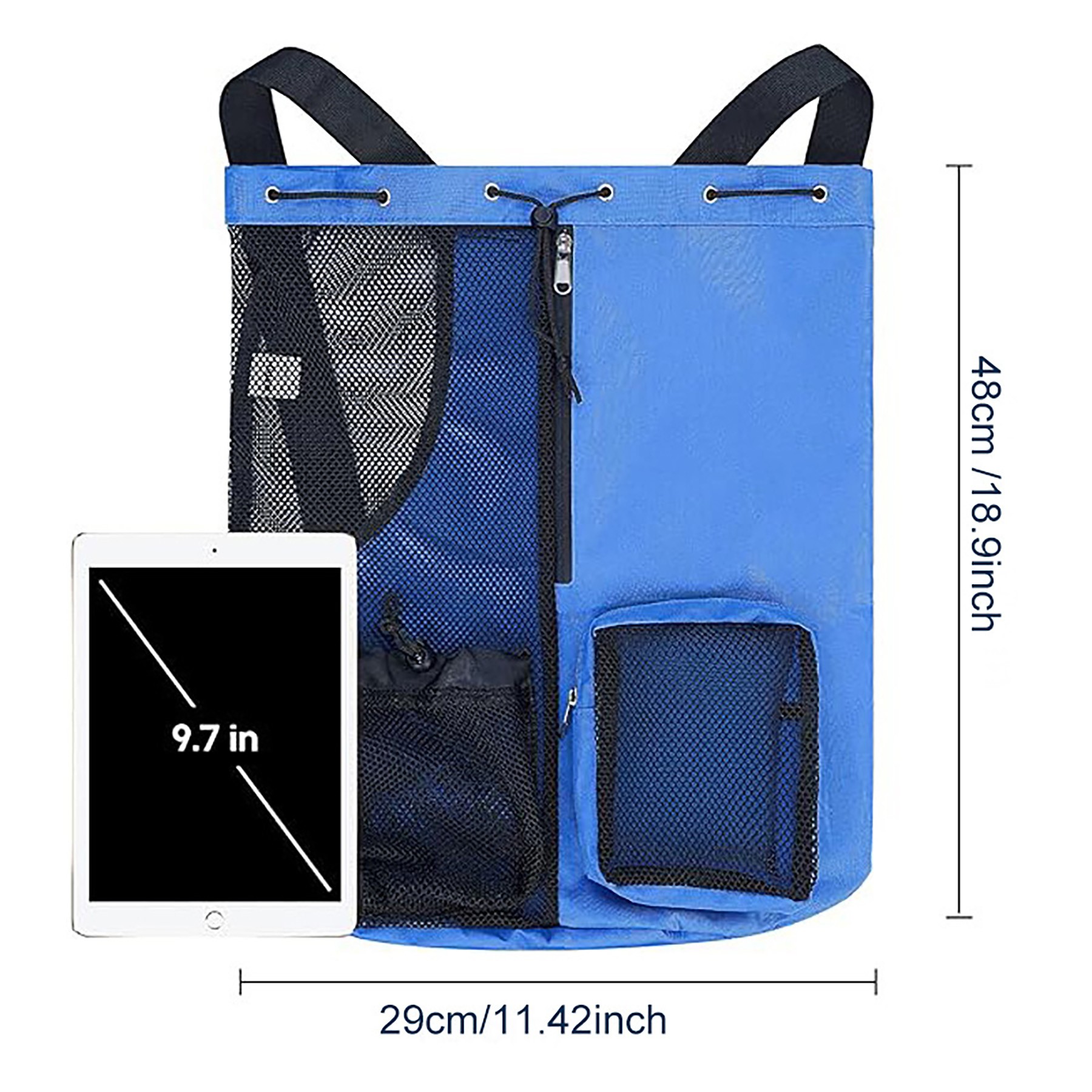 Drawstring Ventilator Mesh Equipment Bag 7