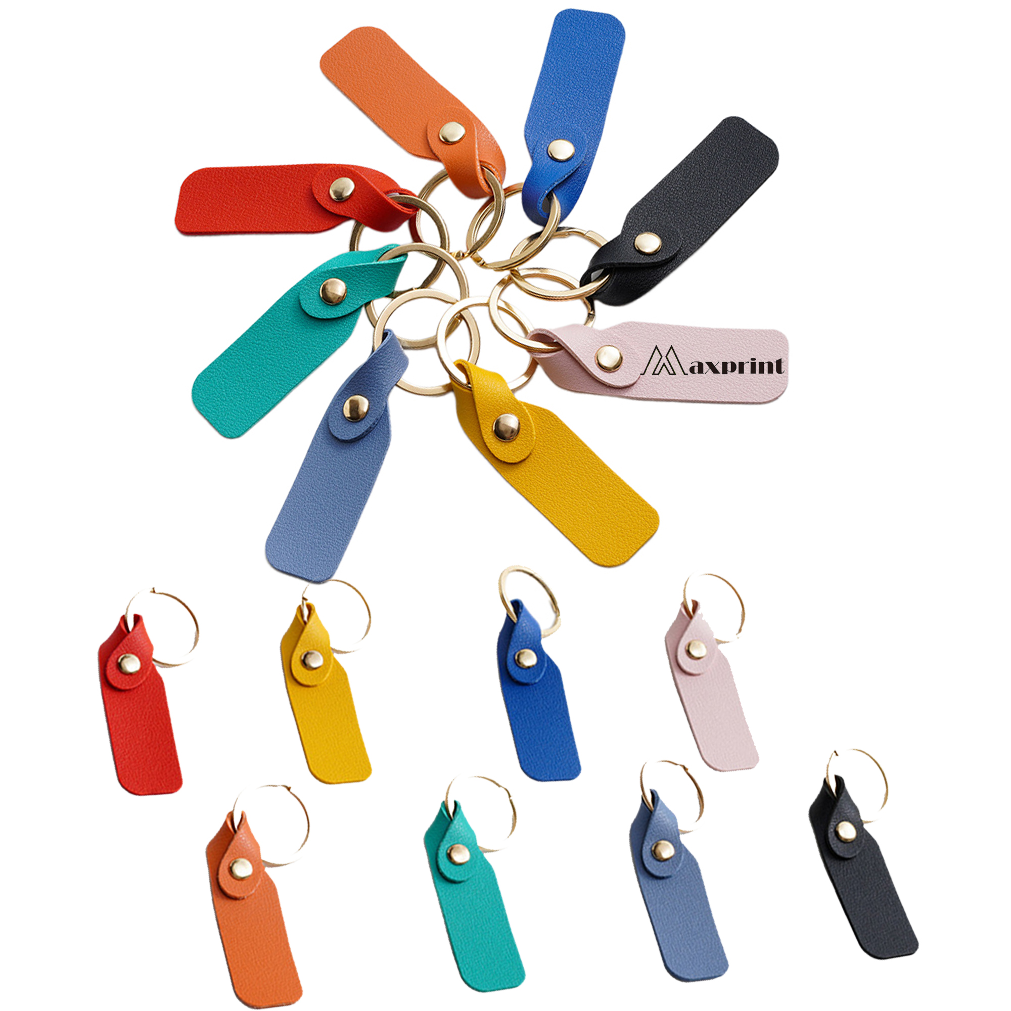 Vintage Leather Shaped Key Chain 6