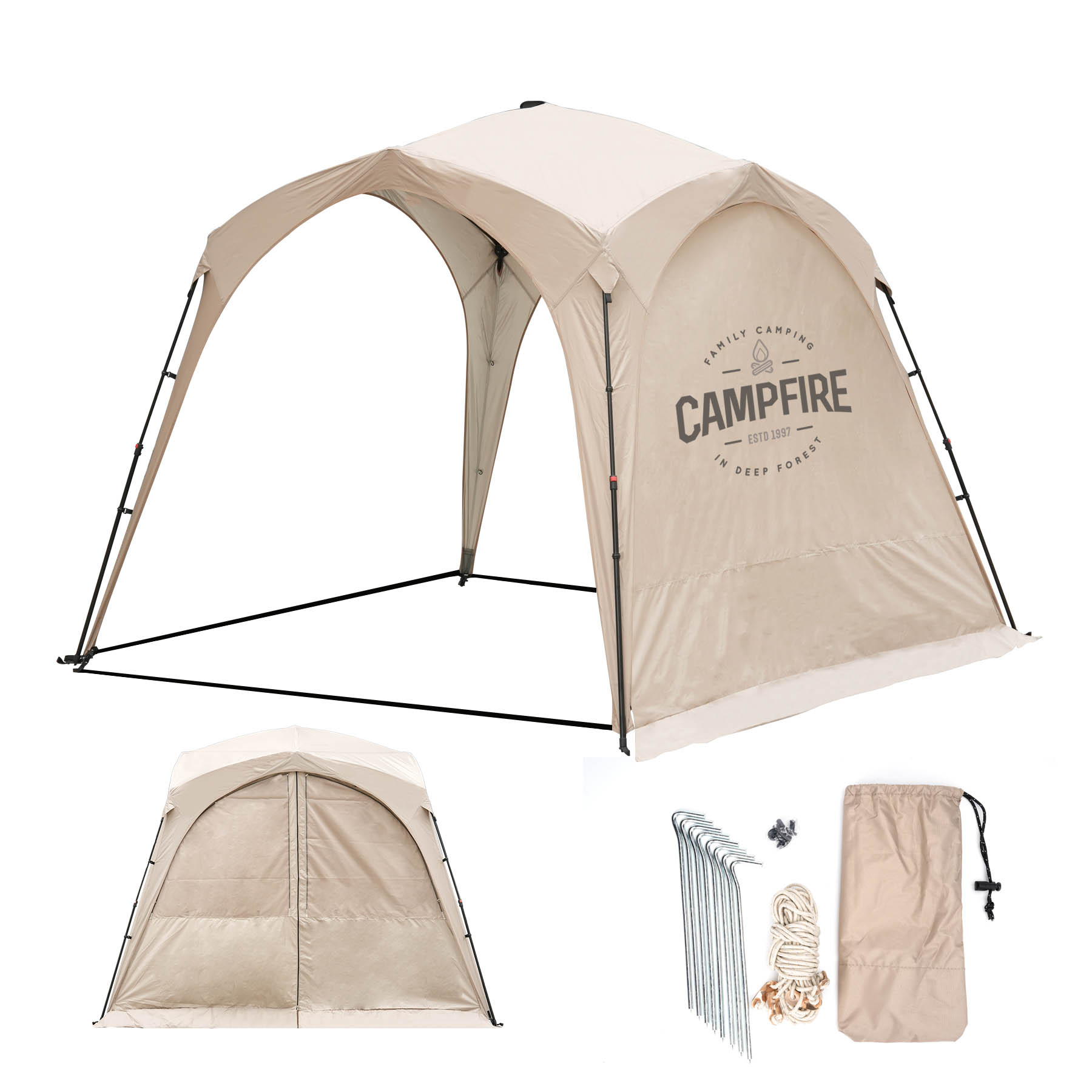 CampShade Custom Pop-Up Tent W/ Customized Optional Curtain 3