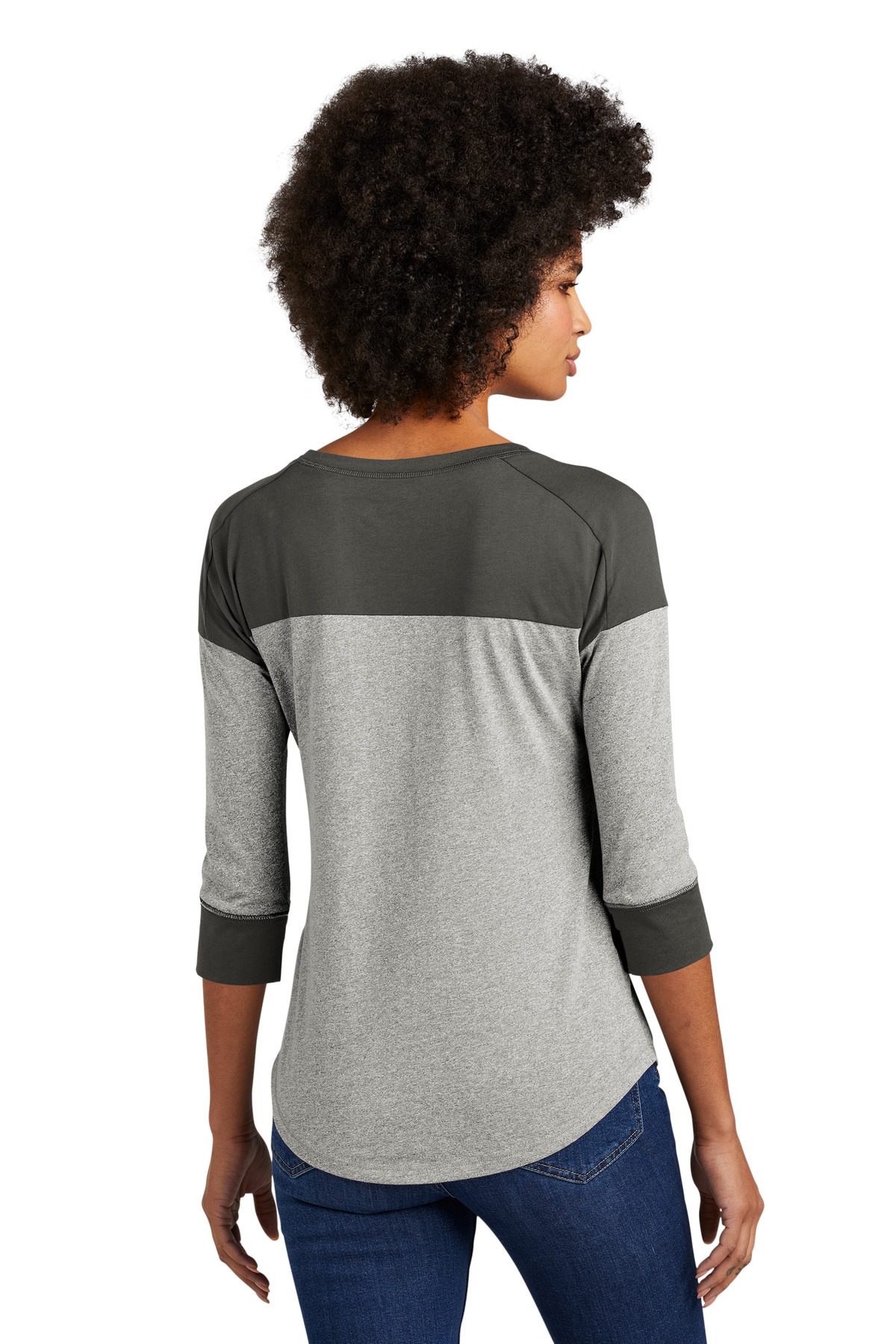 New Era Women's Heritage Blend 3/4-Sleeve Baseball Raglan Tee. LNEA104 39