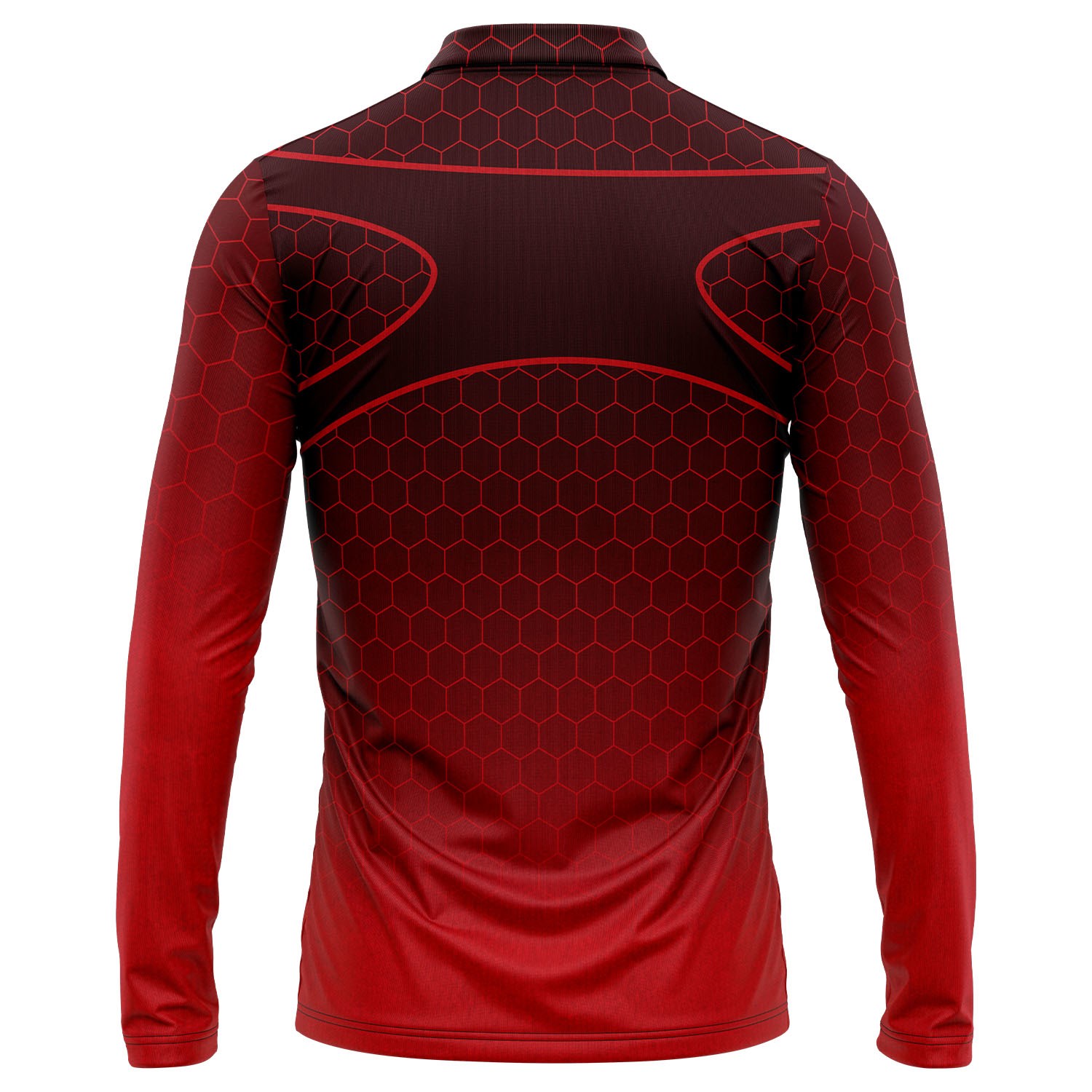 Unisex 180 GSM Jersey Knit Cotton Feel Sublimation Long Sleeve Polo T-shirt 3