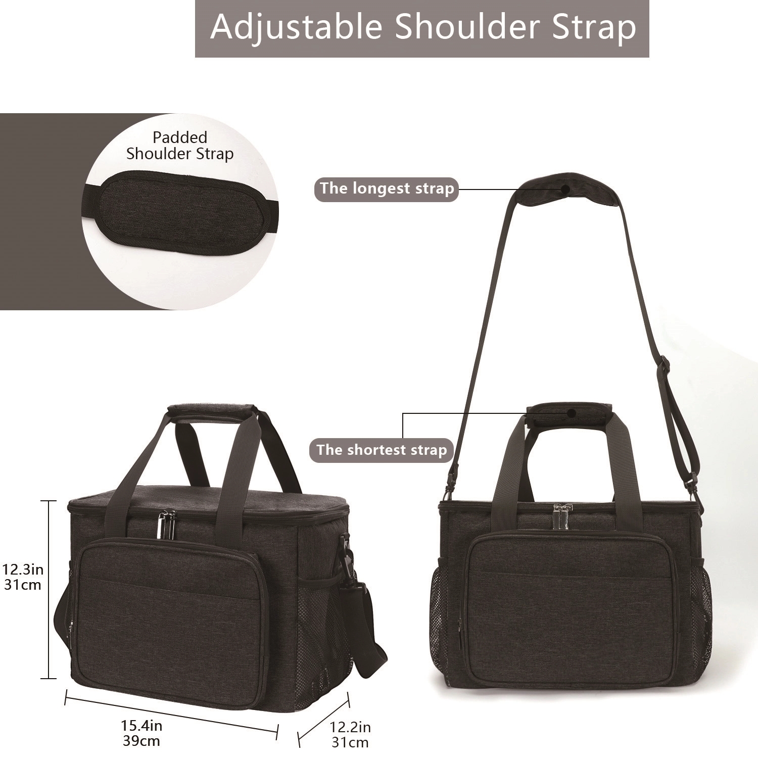 Outdoor Insulation Large Capacity Picnic Cooler Bag 7