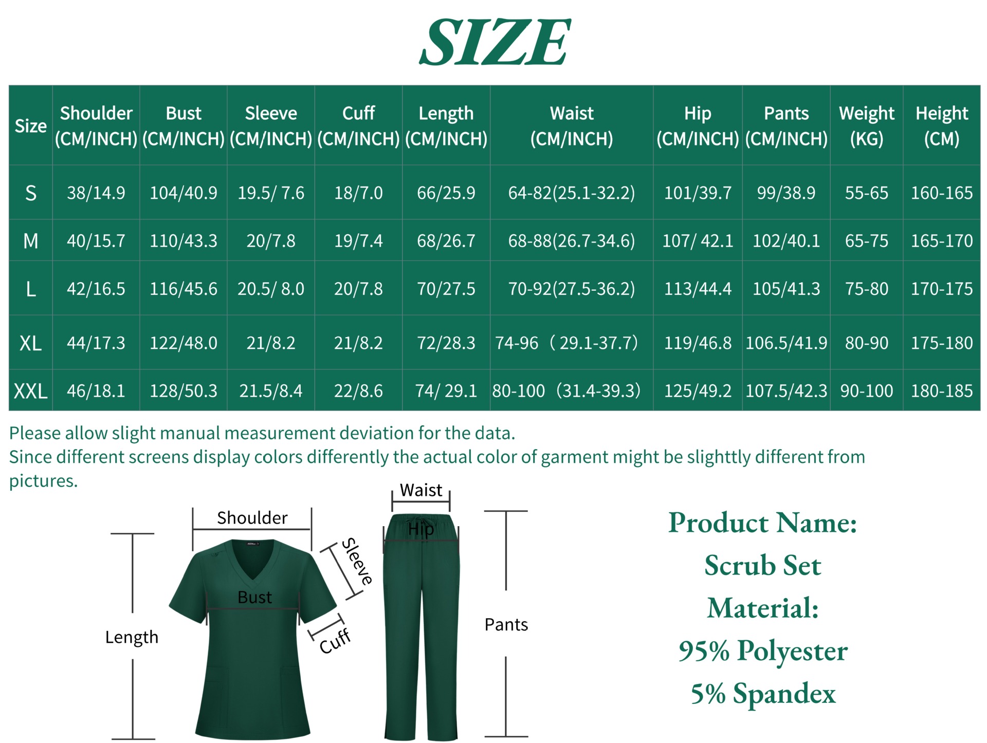 Women's Cool Stretch V-Neck Top and Cargo Pant Scrub Set 9