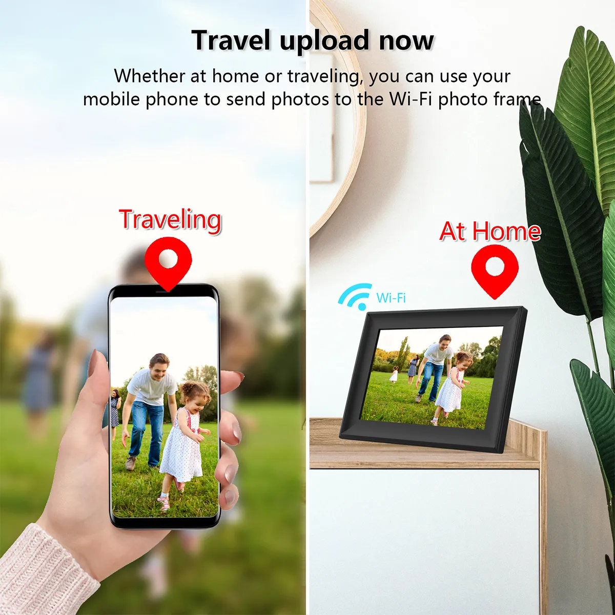 Smart Wifi Digital Photo Frame FHD Touch Screen 16G Cloud 7