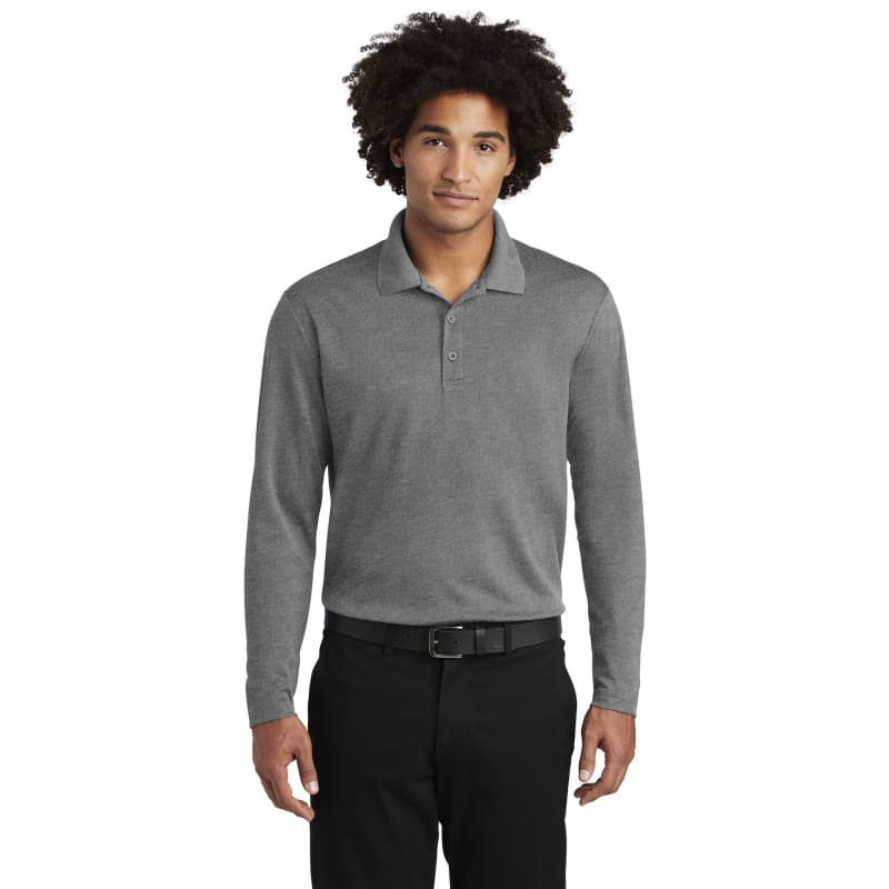 Sport-Tek PosiCharge RacerMesh Long Sleeve Polo. 16