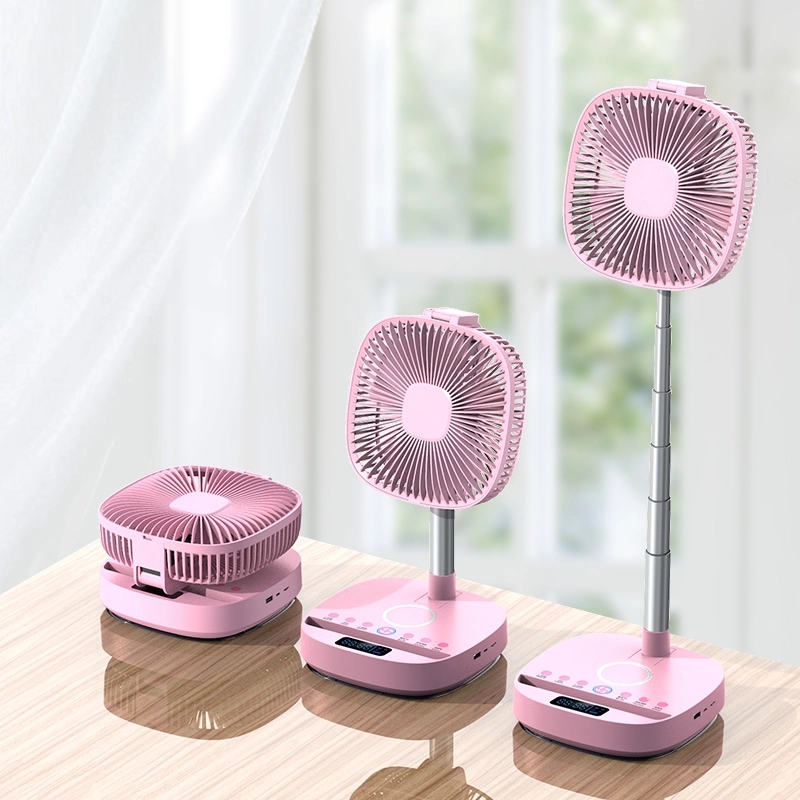 Wireless charging Clock Usb Speaker Led with Table Fan Stand 10