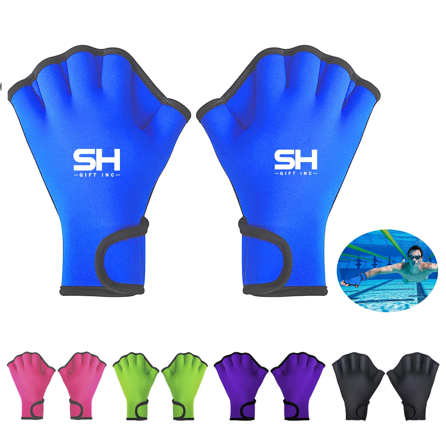Swim Sports Webbed Paddle Gloves 6