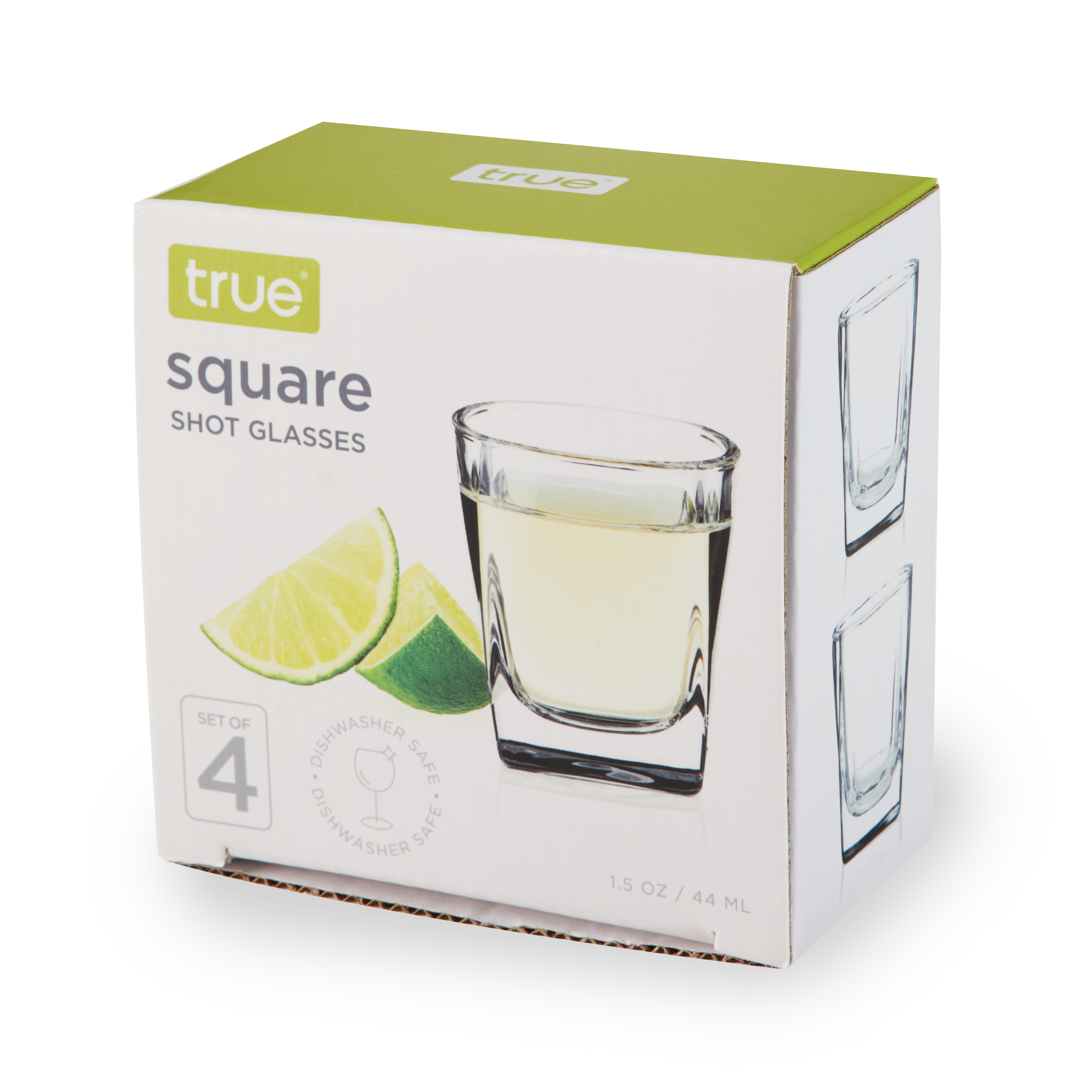 True® Square Shot Glass, set of 4 3