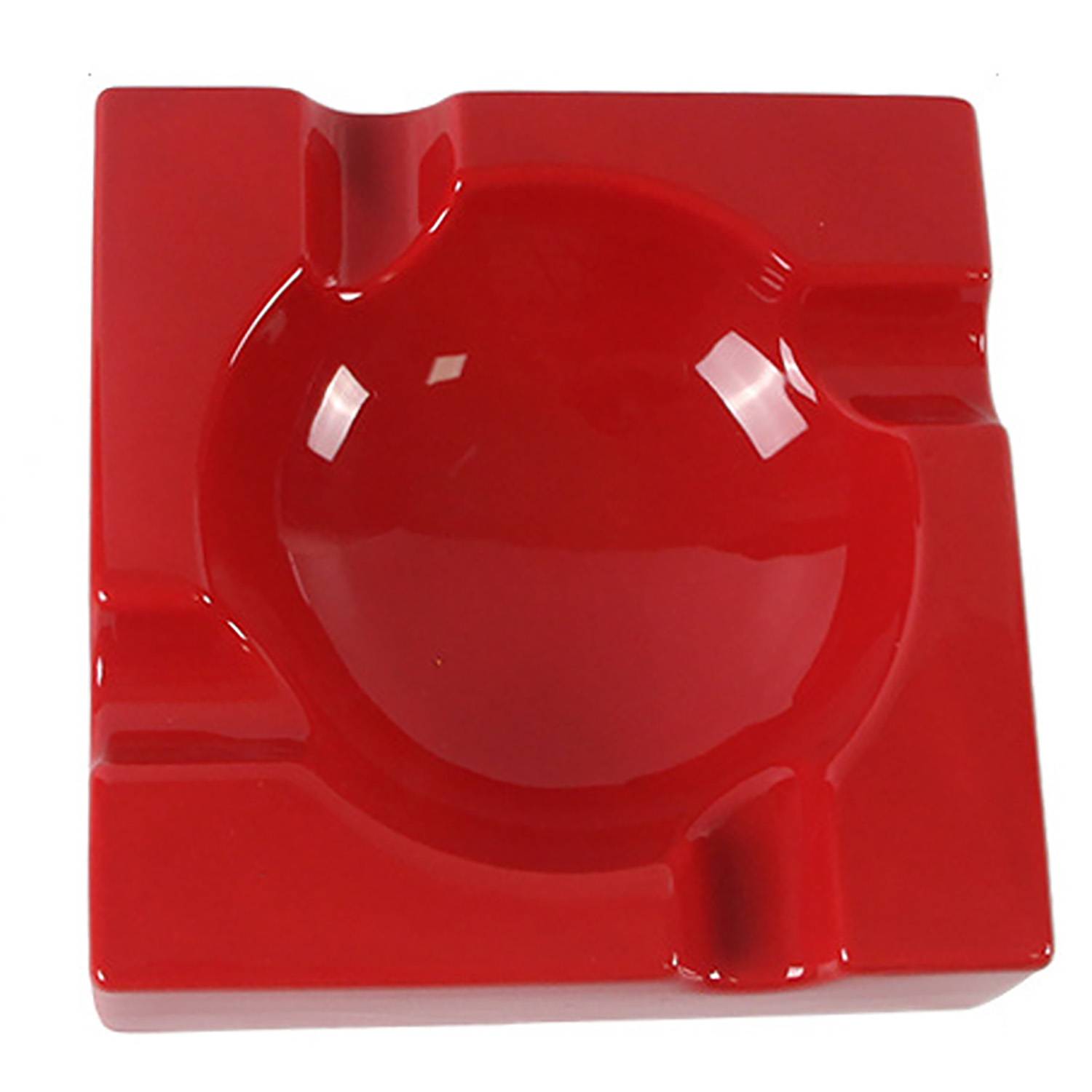 Square Smoking Ceramic Cigar Holder Ashtray 11