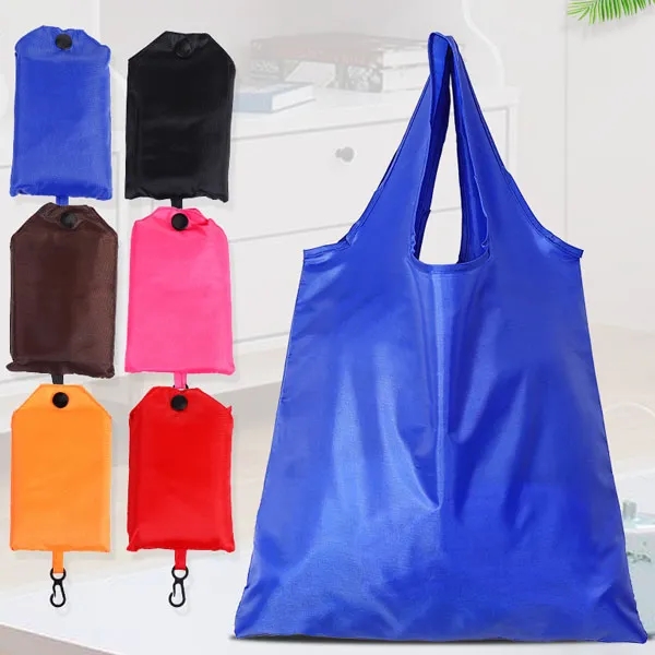 Foldable Polyester Shopping Tote In Clip Bag 6