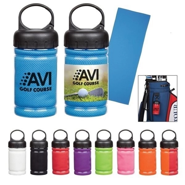 COOLING TOWEL IN CARABINER CASE 6
